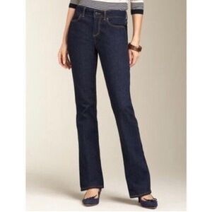 TALBOTS Curvy Boot Cut dark wash jean size 10